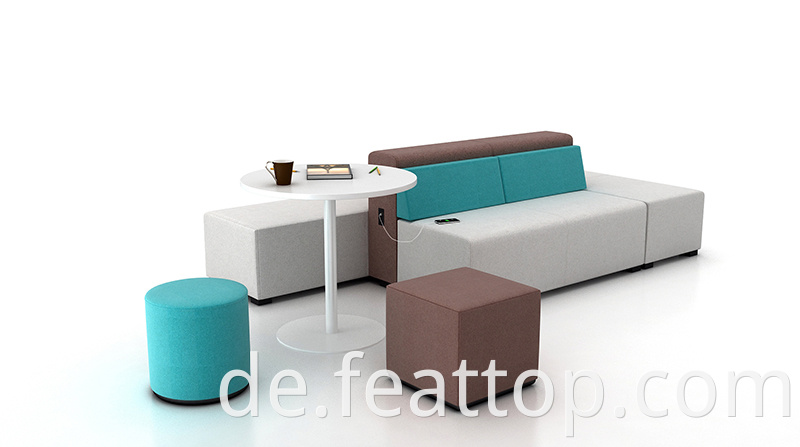 Moderne Design Lounge Möbel Stoff L Formauswahlsofa für öffentliche Gebiete